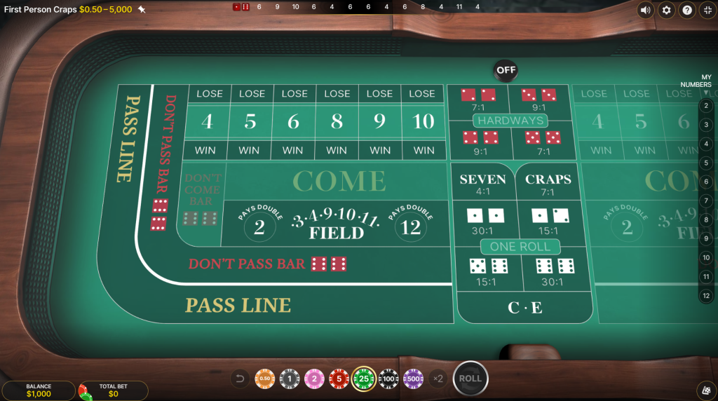 fp craps casino